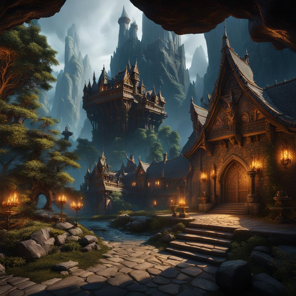 Fantastical Dungeons and Dragons Concept Art