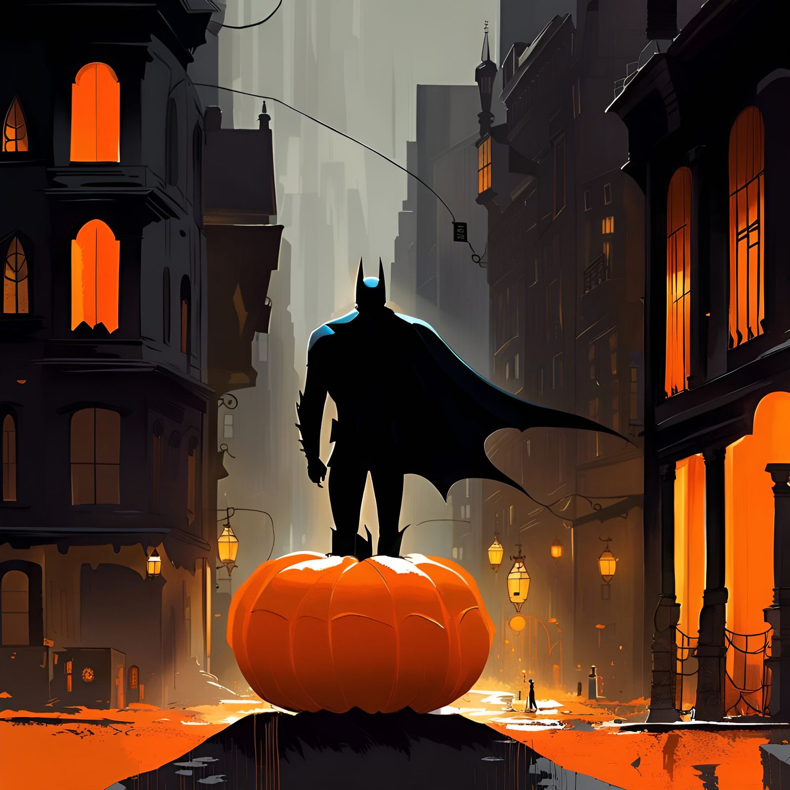BATMAN from a Pumpkin