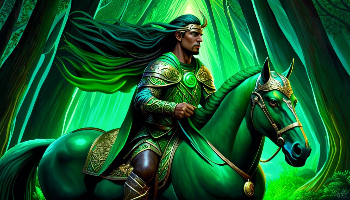 Centaur Druid Ranger in Enchanted Forest