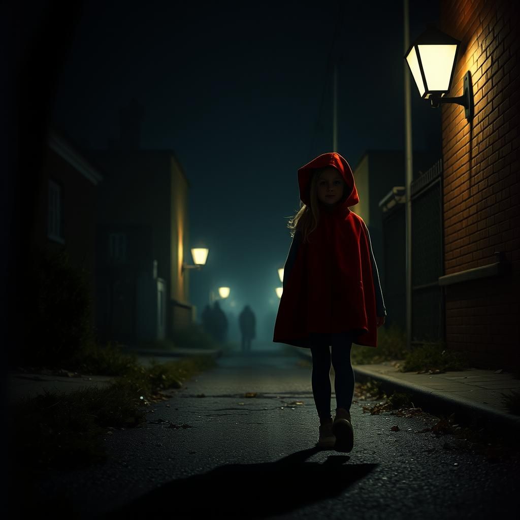 Little Red Riding Hood in Urban Fairytale Setting