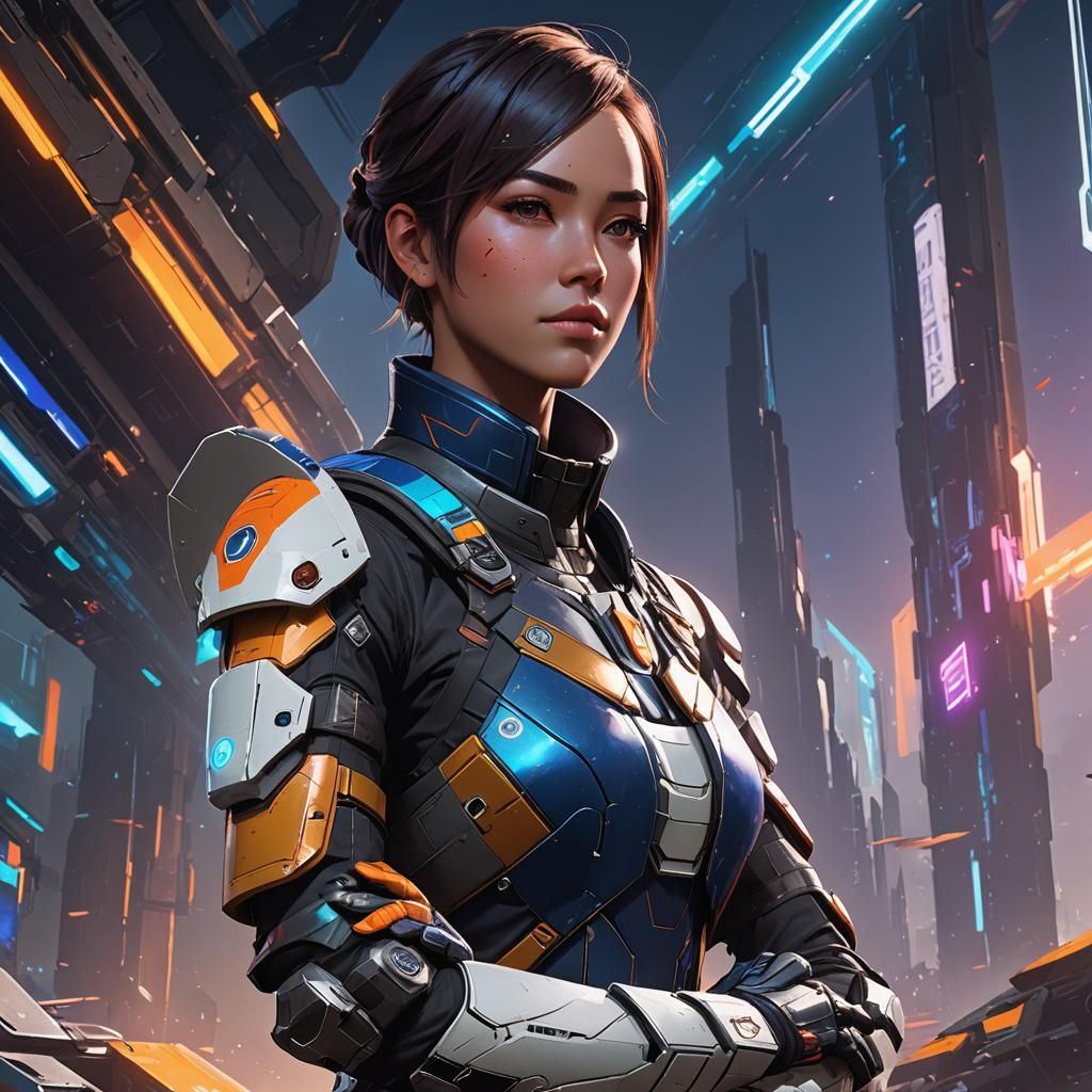 Heroic Woman in Destiny 2 Outfit