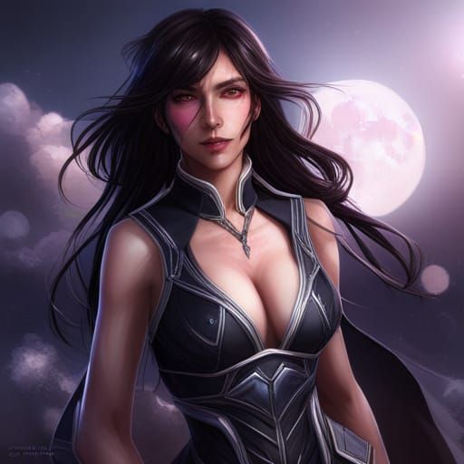 Lightning Goddess Portrait in Hyperdetailed Digital Art