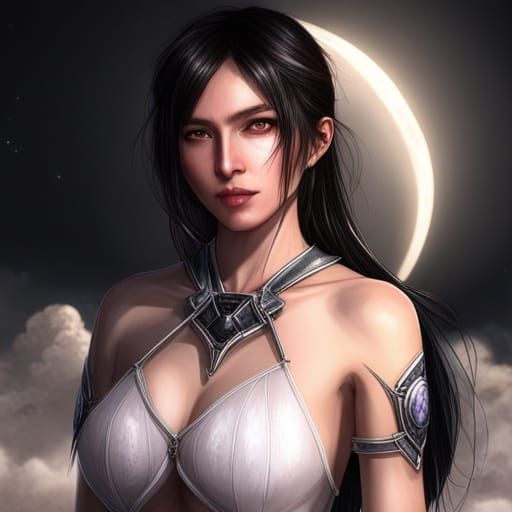 Lightning Goddess Portrait with Volumetric Lighting