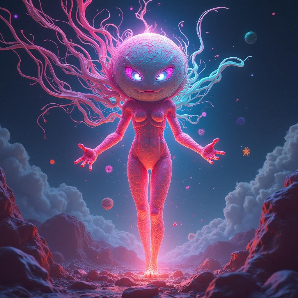 Anime Gobstopper Dreamscape in Iridescent Colors