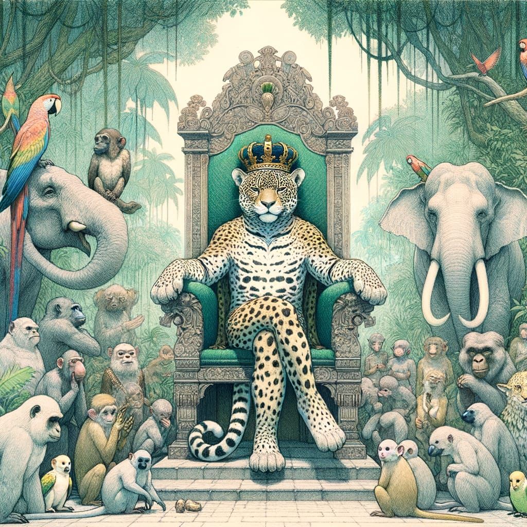 Regal Jaguar Ruler Reigns Supreme in Verdant Jungle Realm