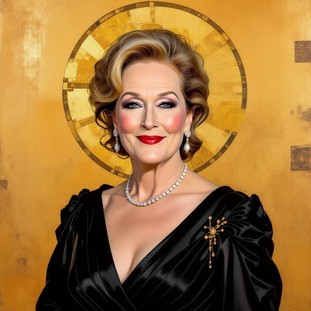 Portrait of film star Meryl Streep