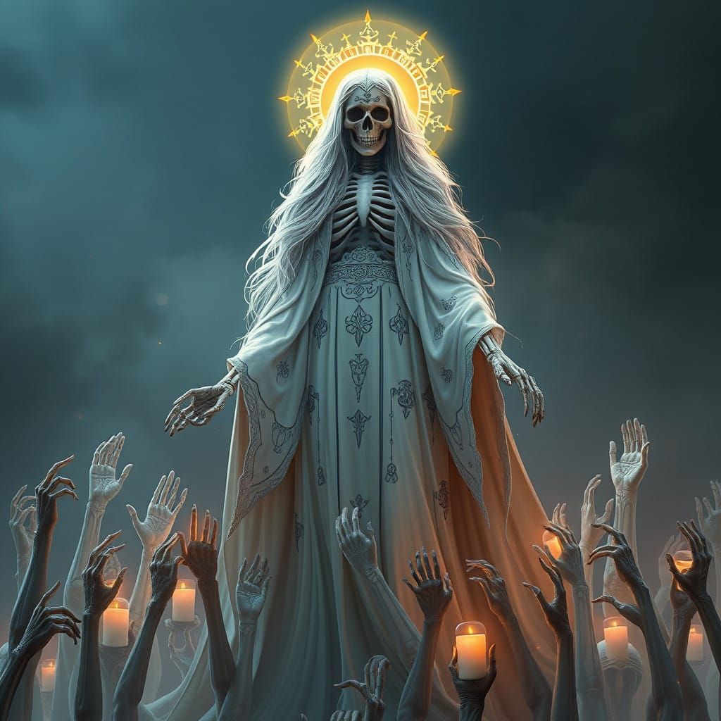 Celestial Goddess of Death with Souls