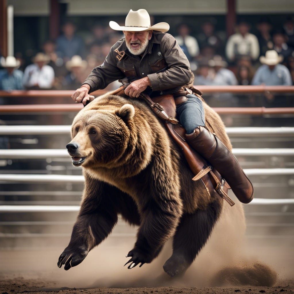 Cowboy Bear Rodeo Mayhem