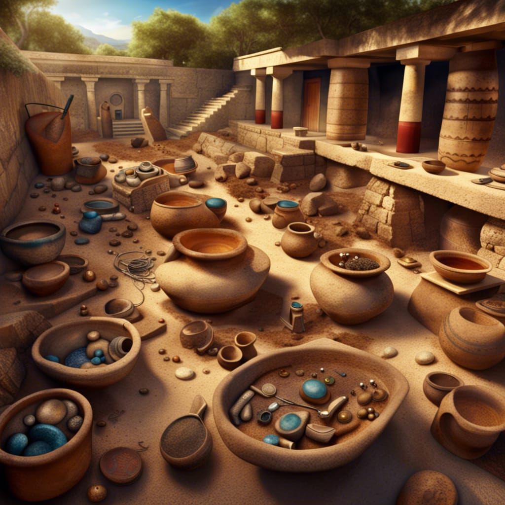 Bronze Age Dig Site Near Knossos Palace