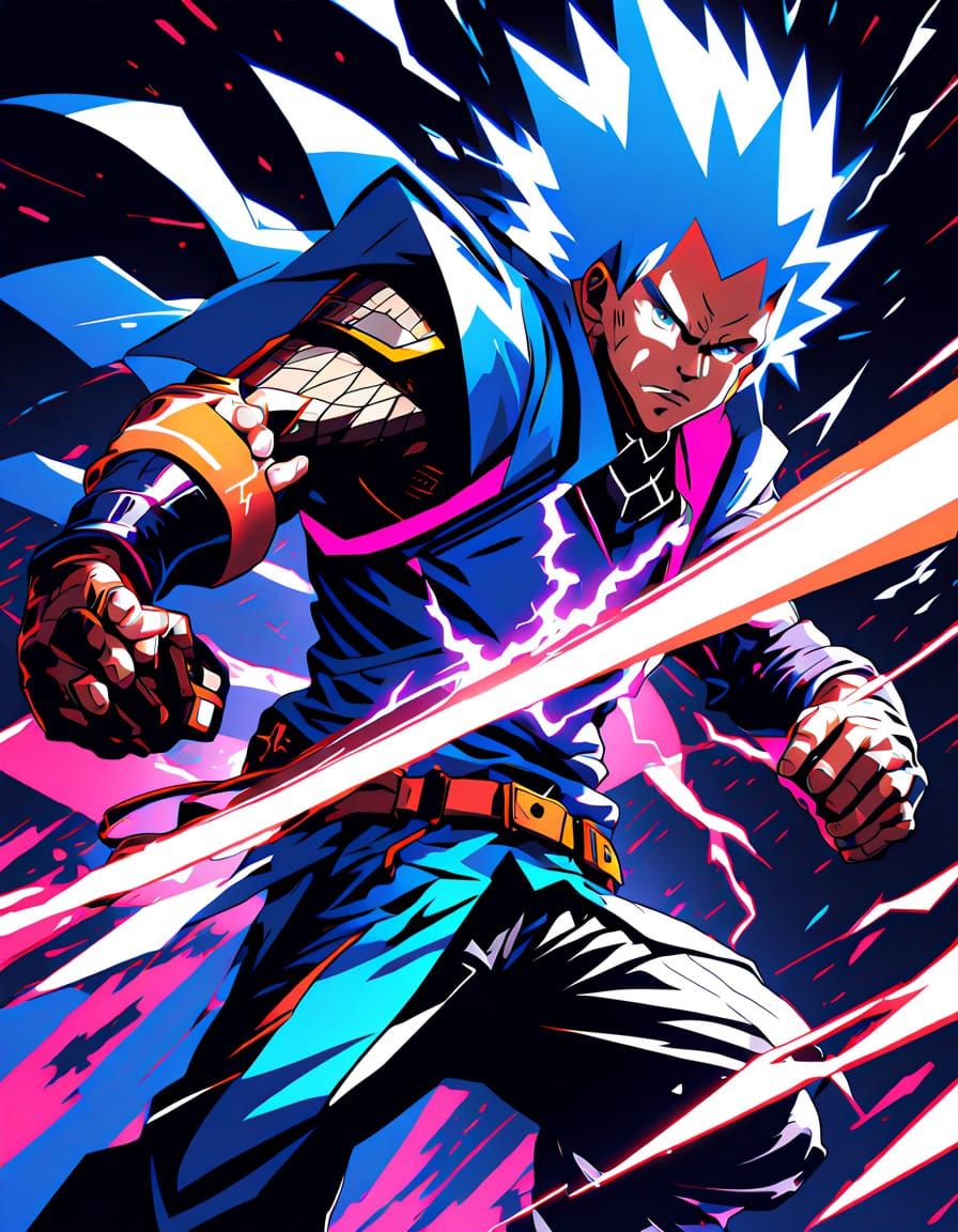 Anime Electric Bullet Disrupts Enemy Energy Flow