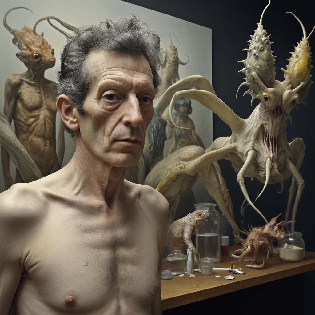 Exotic Portraits in Surreal Laboratory: Hyperrealism Art