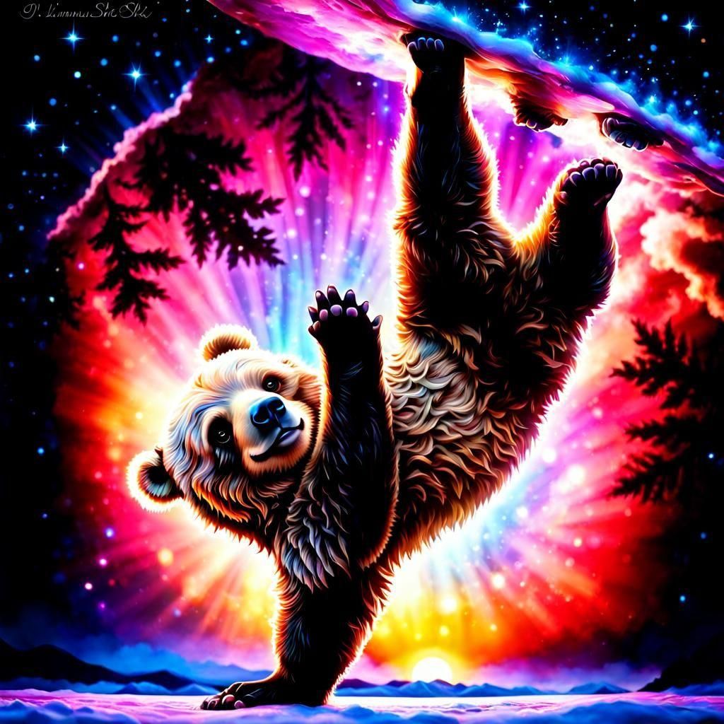 Breakdancing Bear