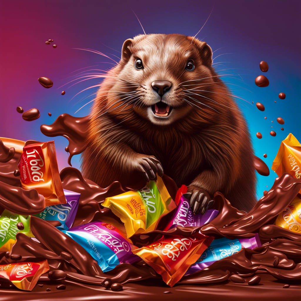 Marmot's Supermarket Chocolate Adventure in Hyperrealism