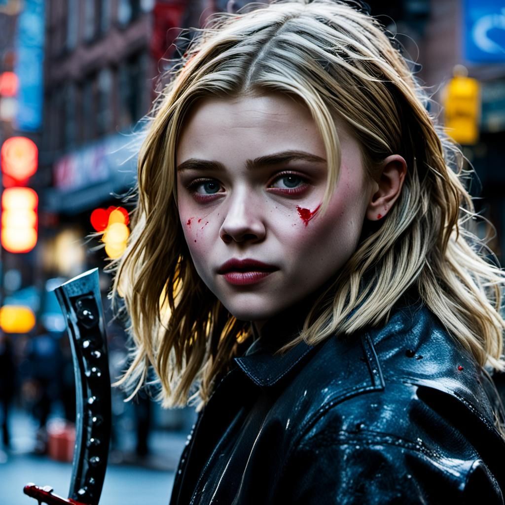 Chloë Grace Moretz Battles Foes in New York City