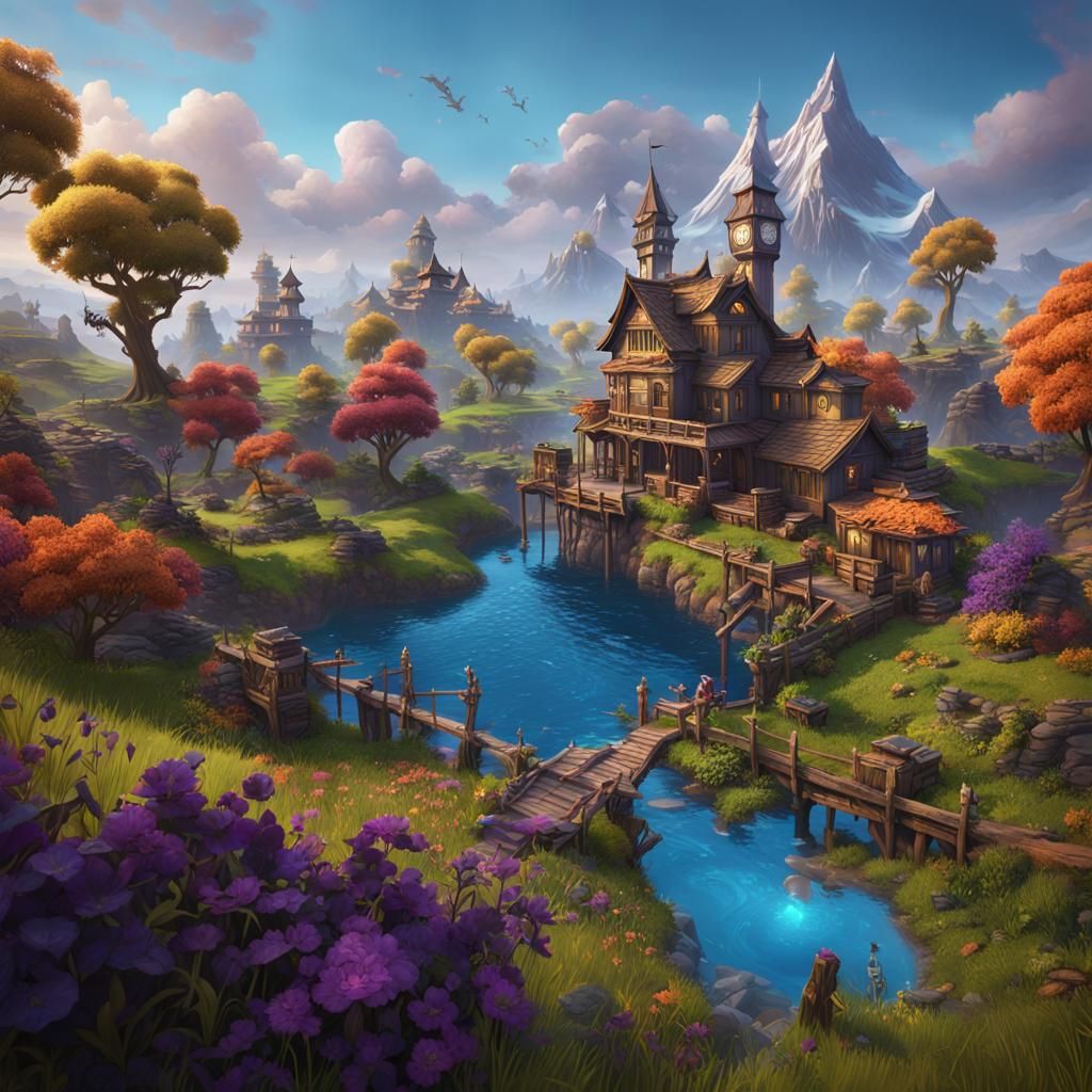 Detailed Fortnite Matte Painting in Unreal Engine 5