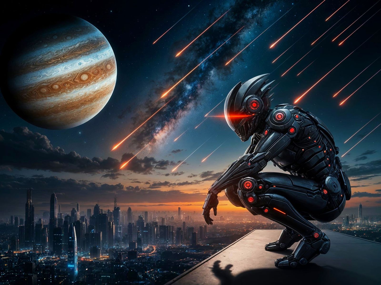 Epic Science Fiction Masterpiece: Hyper-Detailed Mecha Samur...