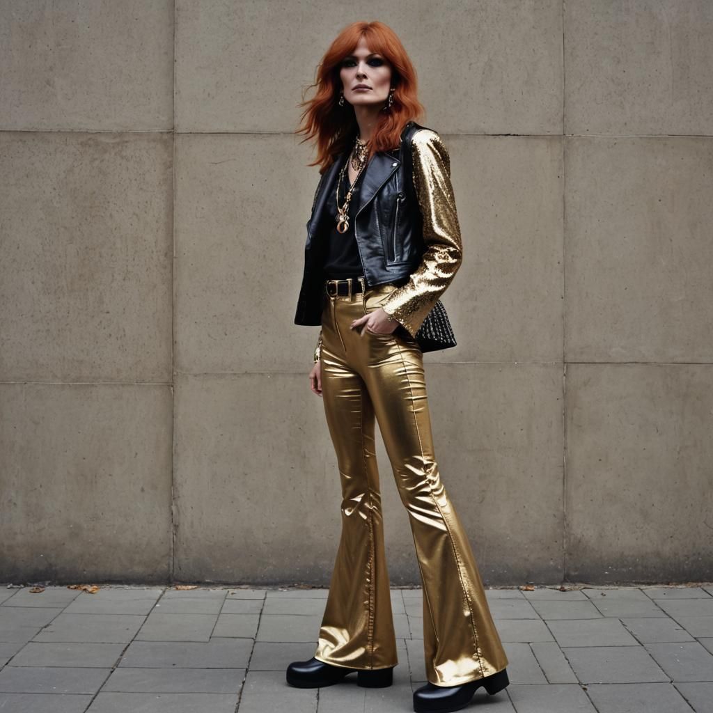 Glam Rock Girl in Biba Style, Kensington