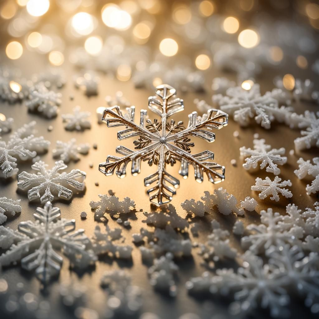 Latte Art: Snowflake Macro Photography in HDR