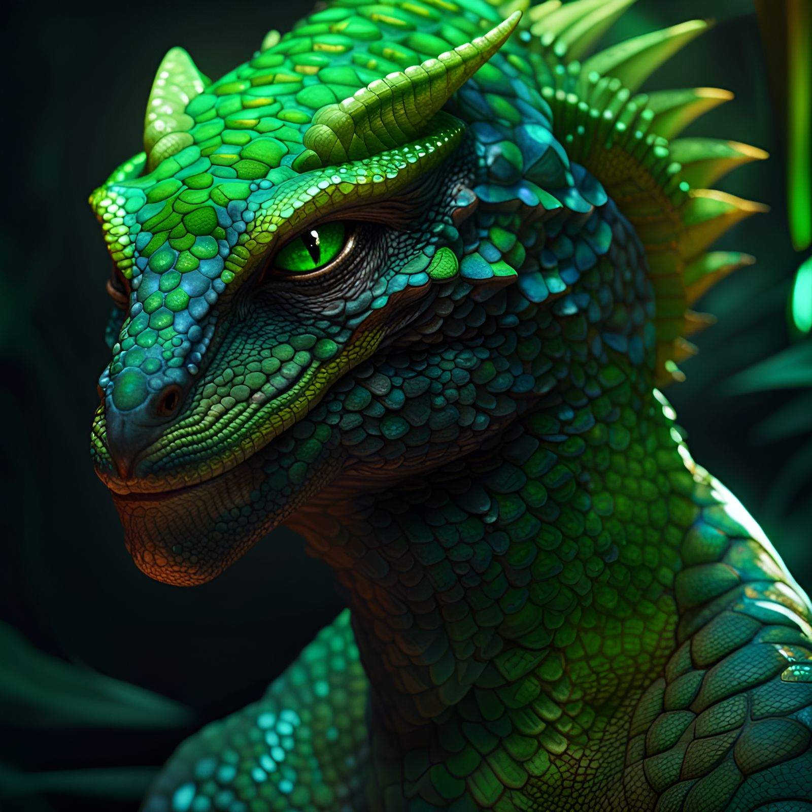 Reptilian Alien Portrait in Unreal Engine 5