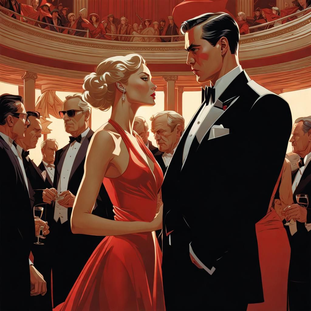 Stylized Portrait Combining Illustration and Classical Paint...