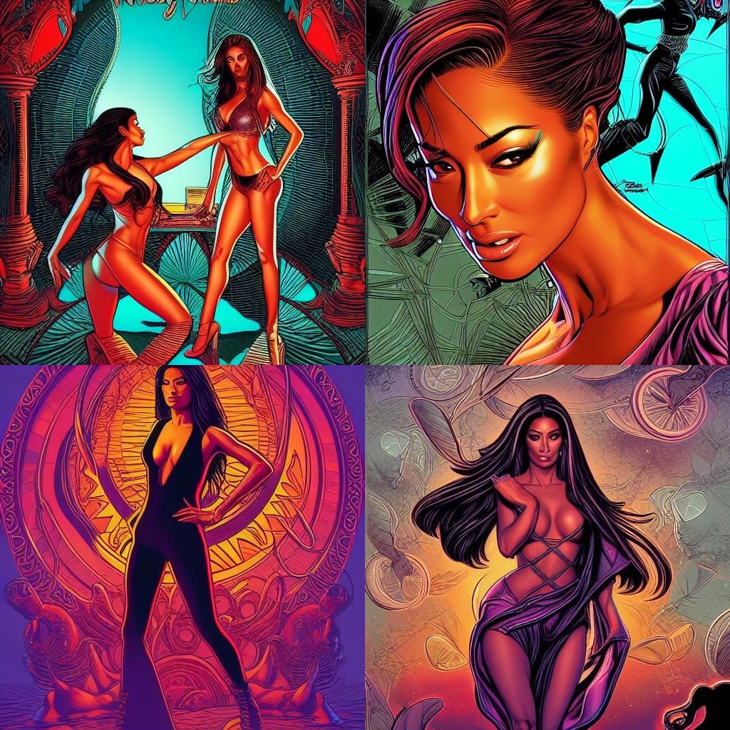 Nicole Scherzinger: Comic Book Art Portrait
