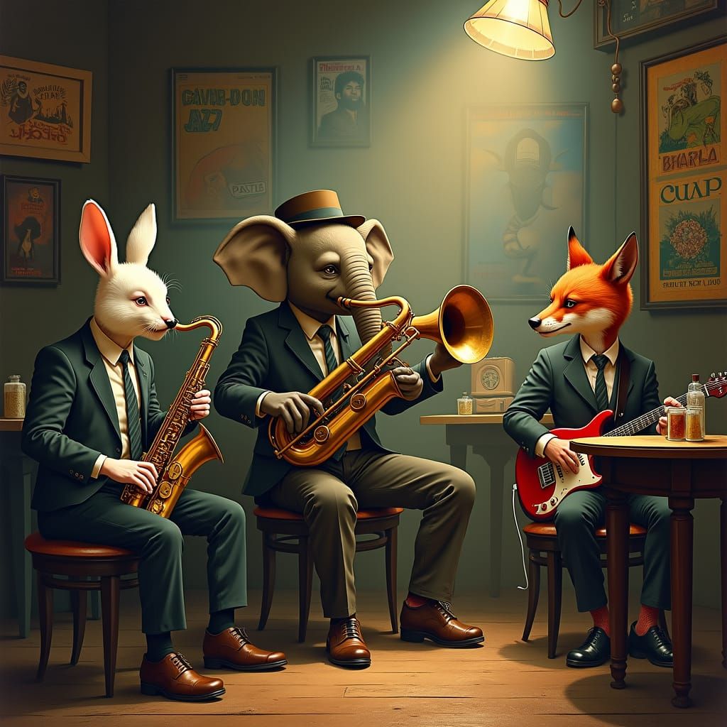 Animals playing Jazz