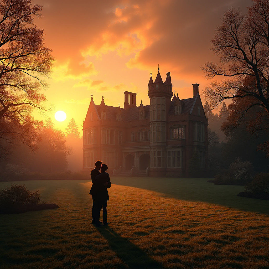 Silhouette Romance at Sunset: 19th Century Manor