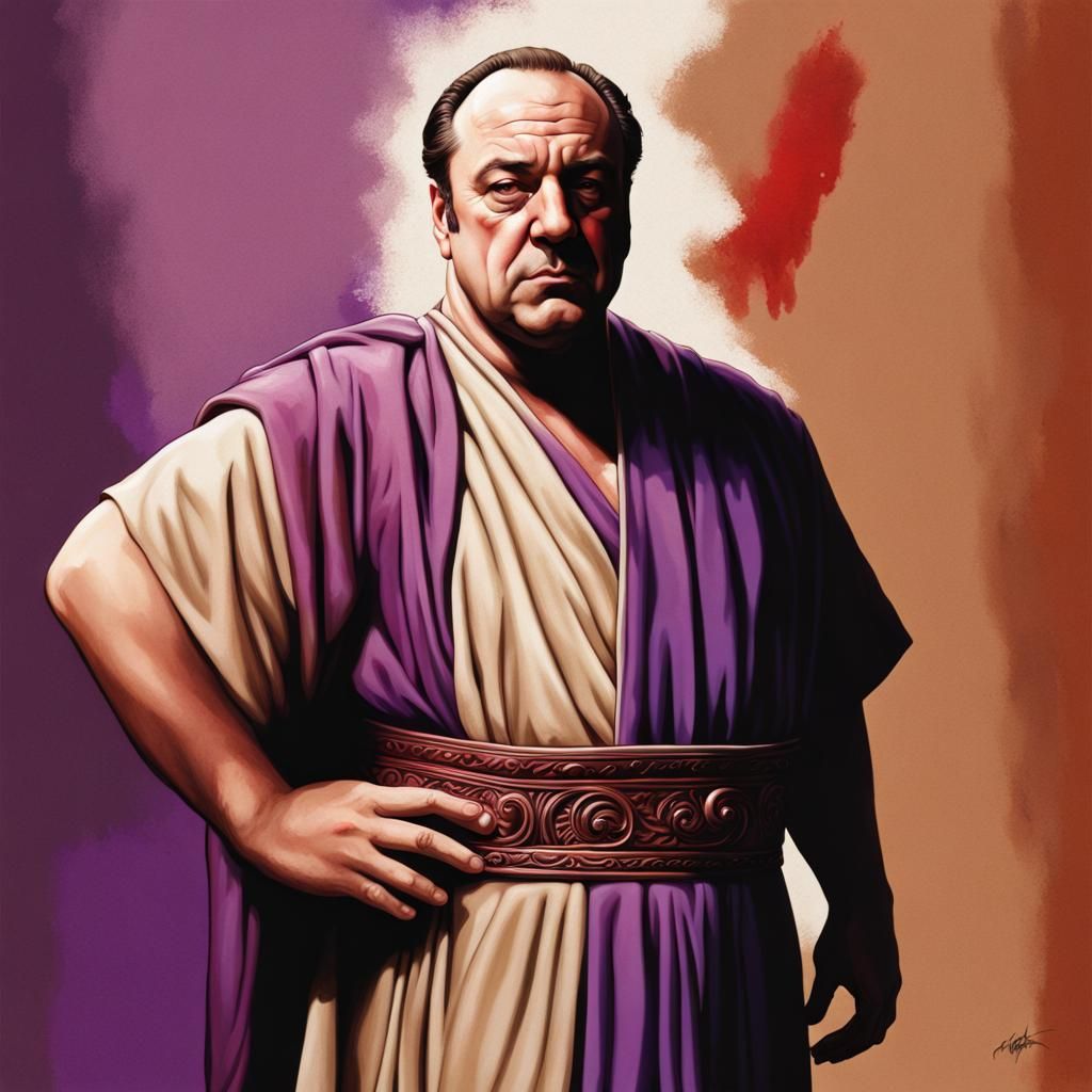 Tony Soprano as Roman Senator in Chiaroscuro