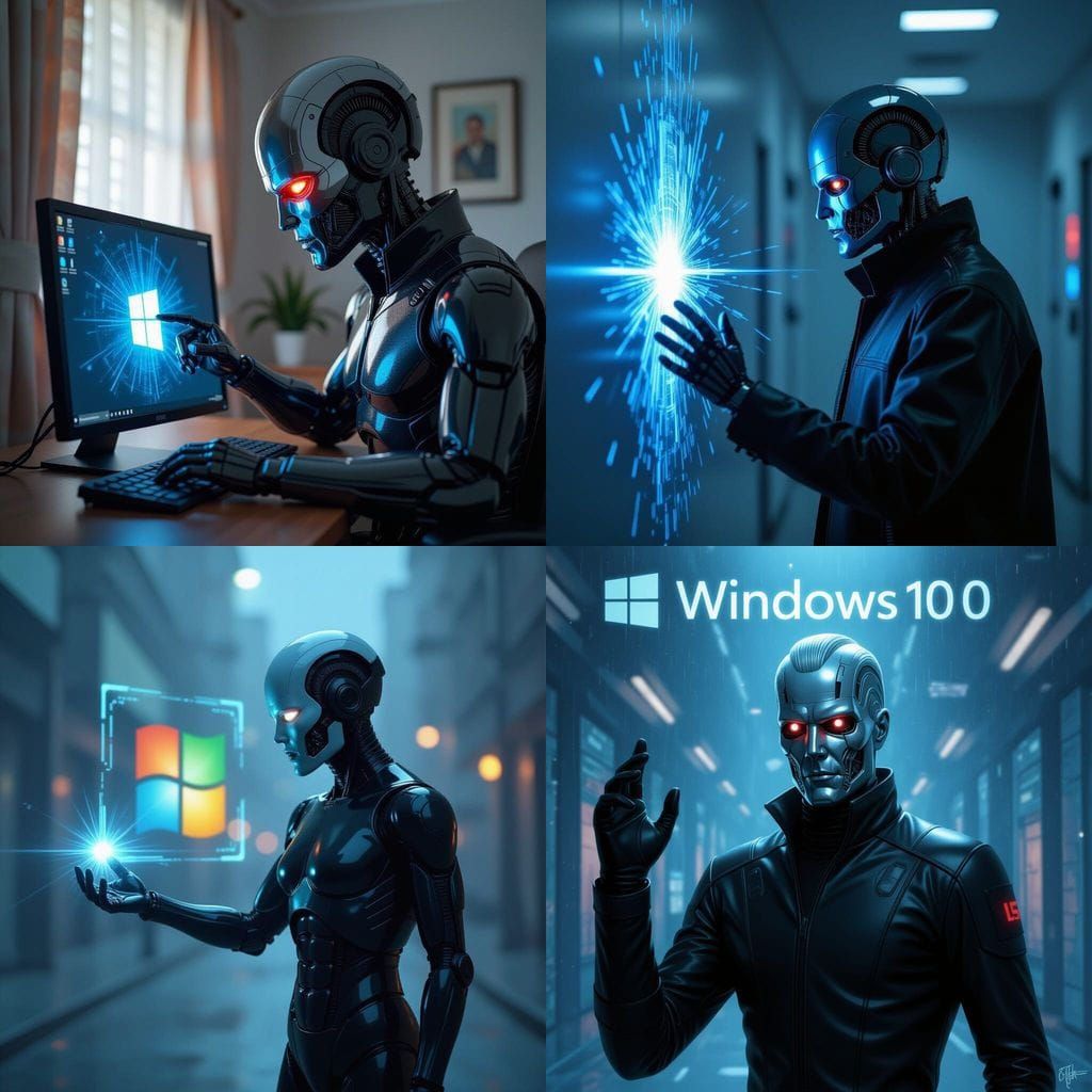 T-1000 Terminates Windows 10 in Sinister Style