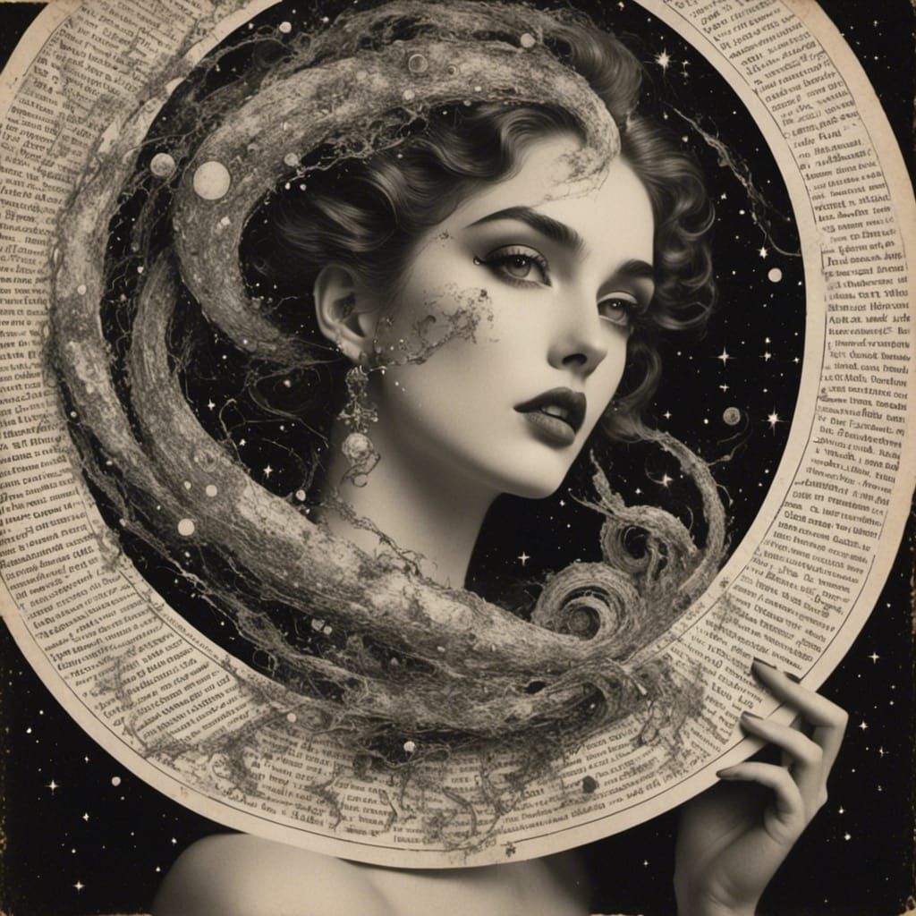 Newspaper Portrait of Galactic Beauty