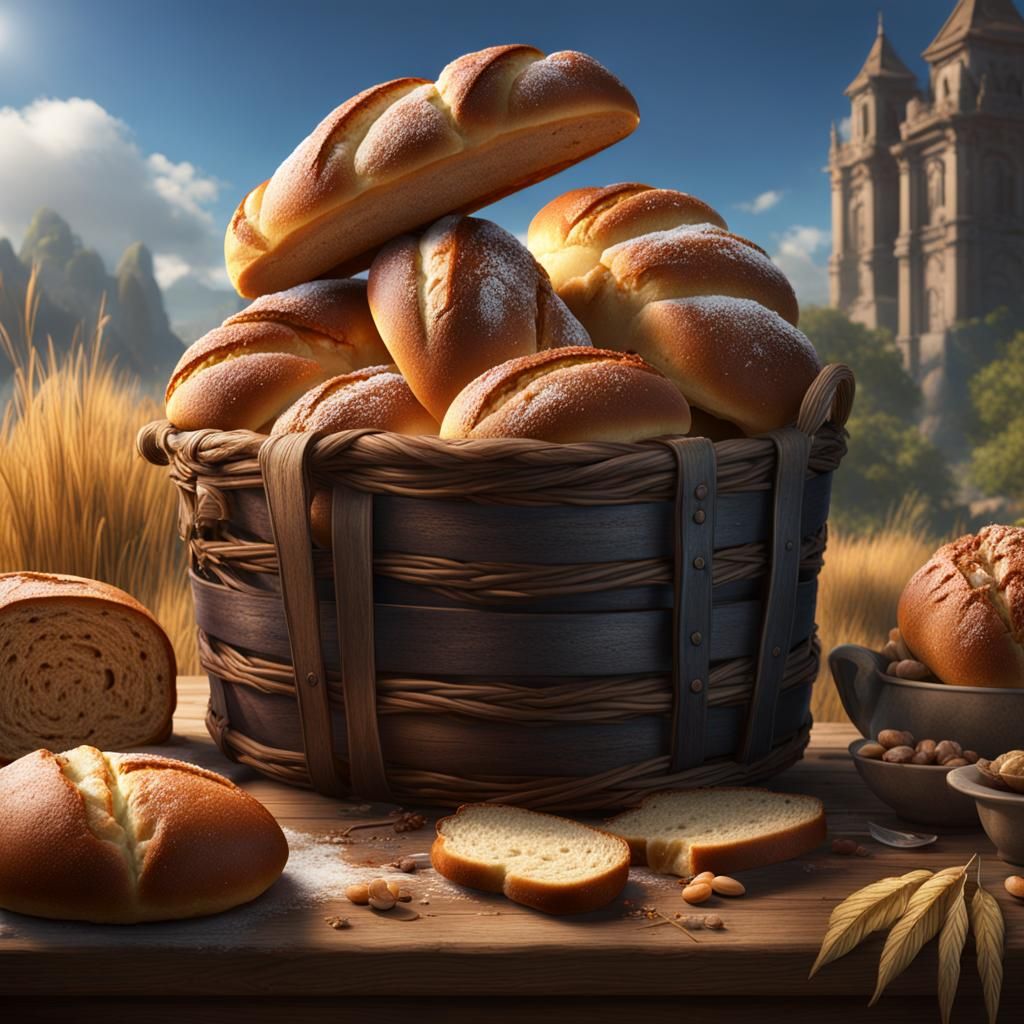 Fantastical Bread: Detailed Matte Painting