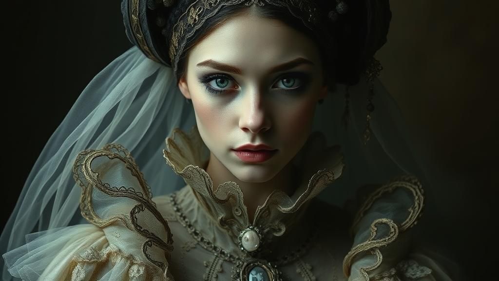 Baroque Portrait in Light and Shadow