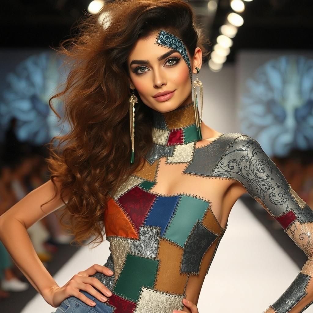 Frankenstein Supermodel Strikes a Posh Pose