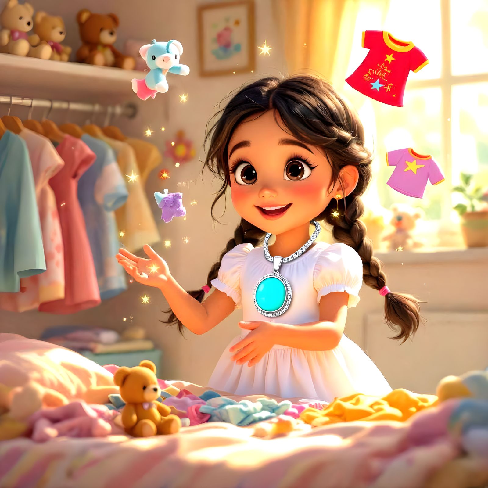 Magical Girl Tidies Her Room with a Wave of Her Hand