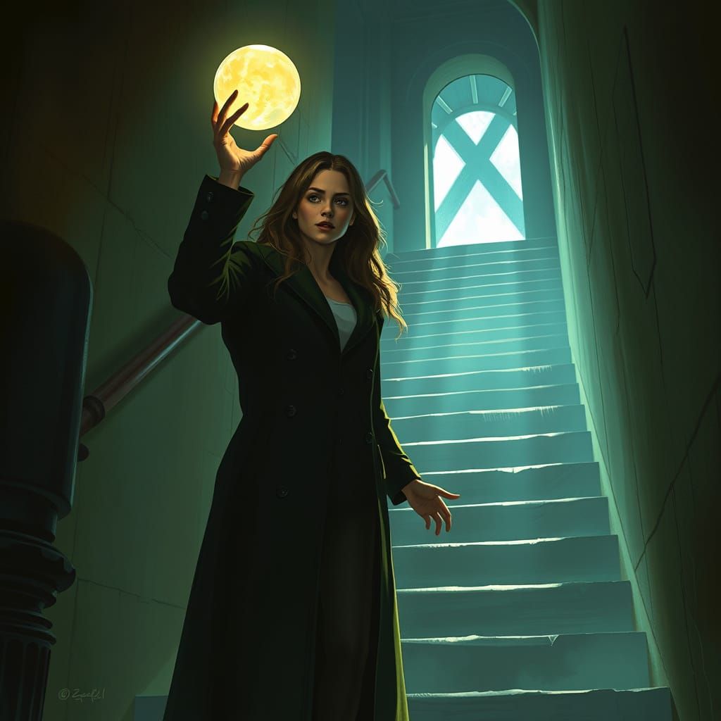 Mystical Stairway: Hope and Desperation in Digital Art