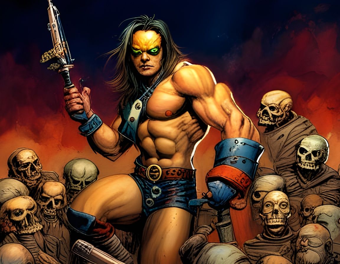 Dramatic Comic Book Illustration in Bisley Style