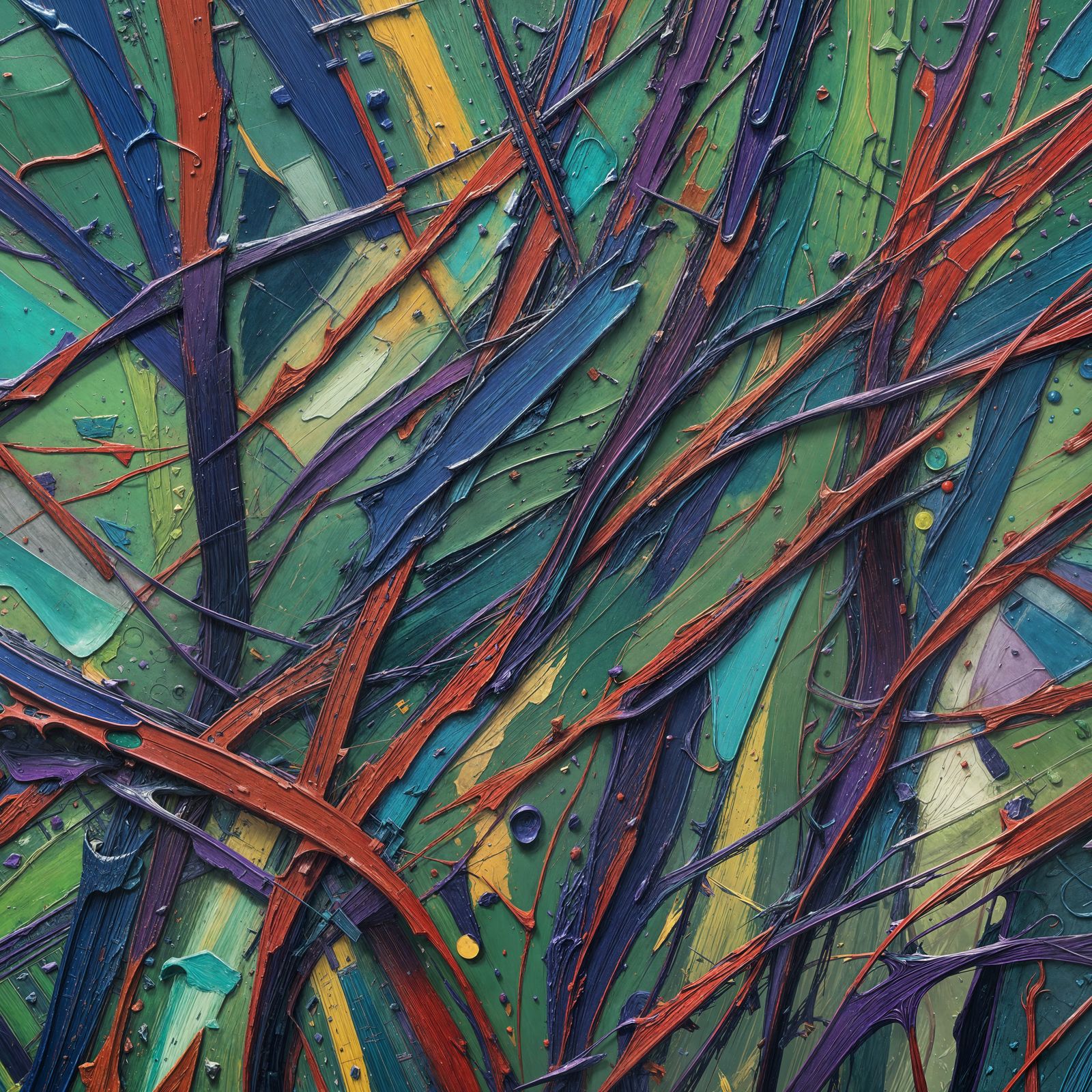 Abstract Painting with Colorful Lines in Unreal Engine