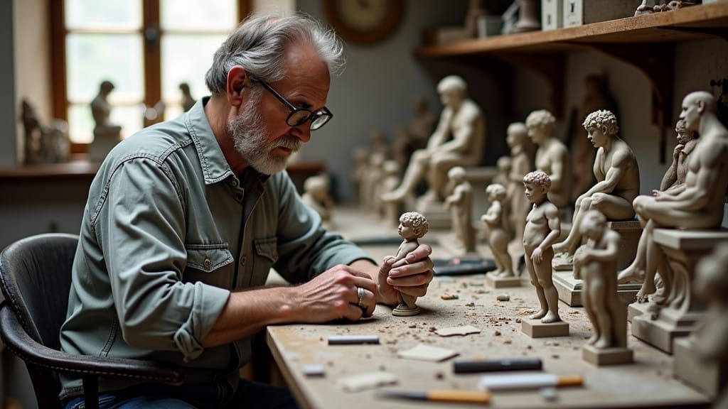 Master Miniaturist at Work