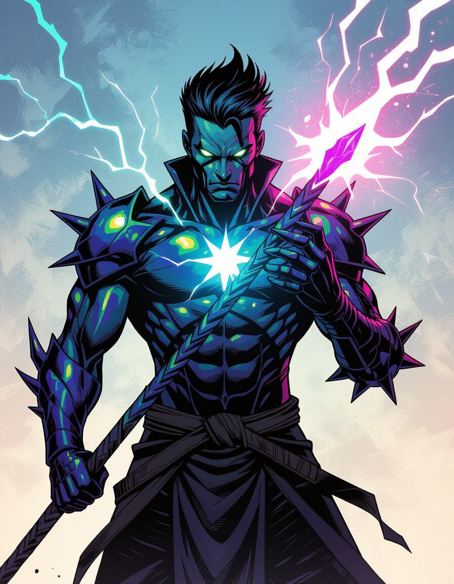 NovaShade the Catalyst Wields Cosmic Staff