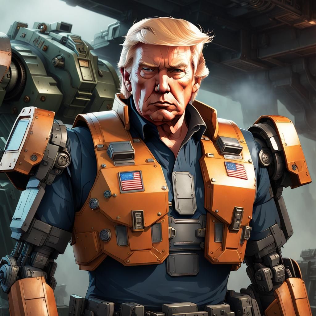 Mechwarrior Pilot Portrait in the Battletech Universe