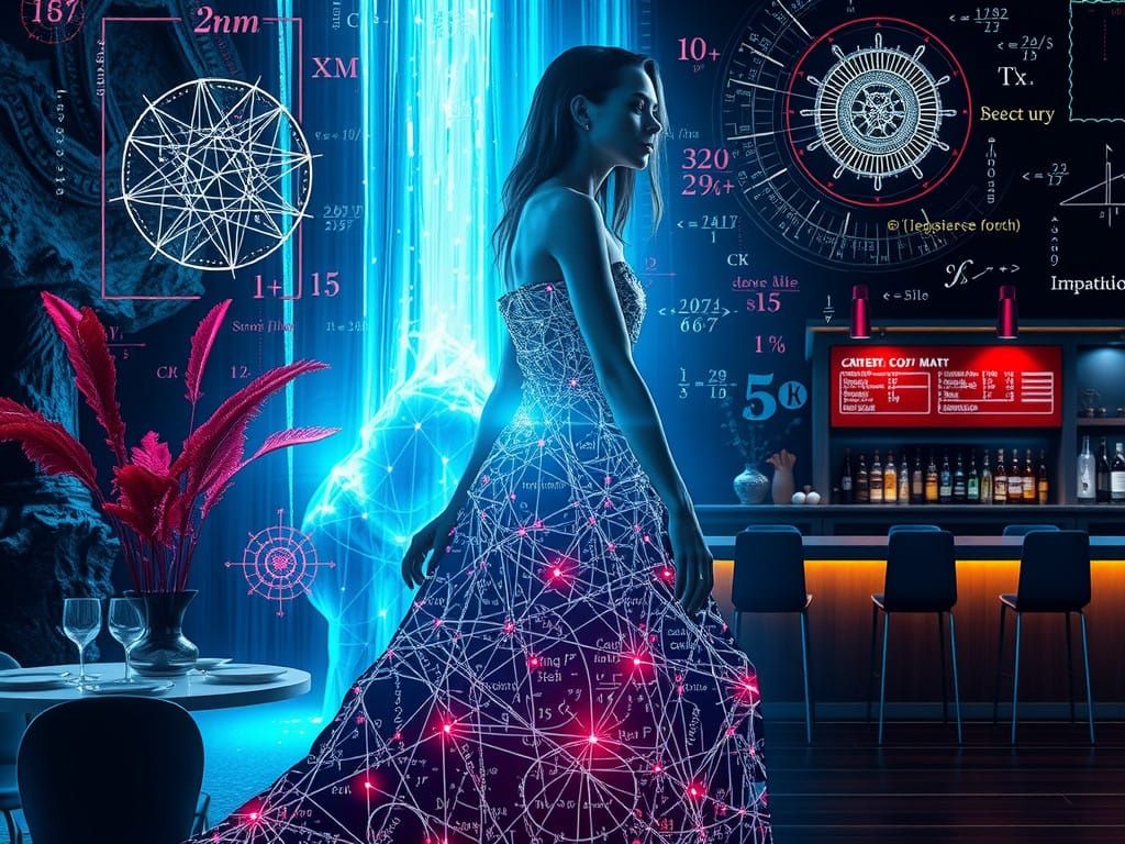 Surreal Math Concept Art with Hidden Symbolism and Filigree ...