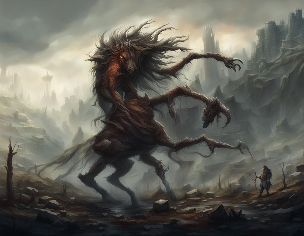Dark Fantasy Horse Abomination