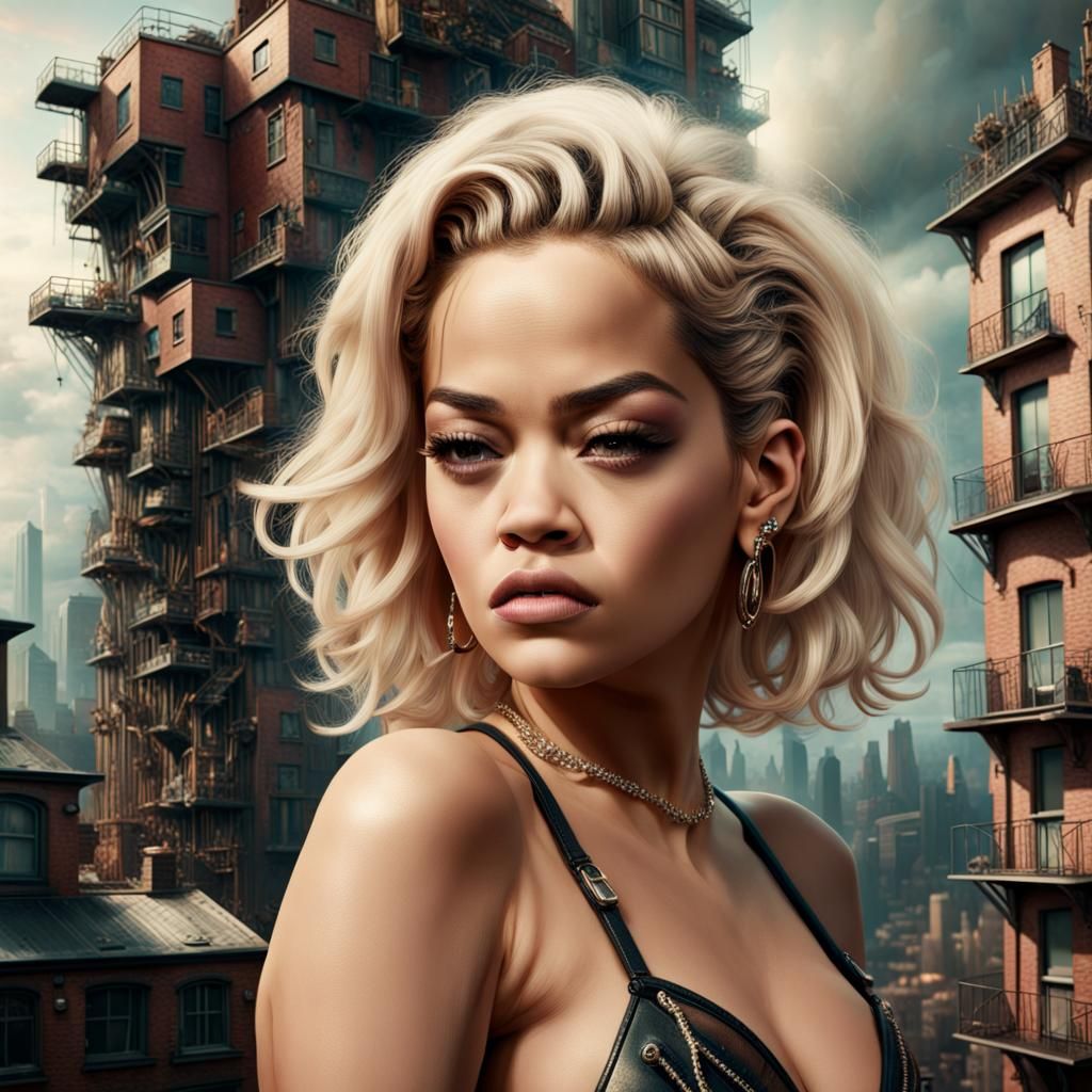 Dramatic Digital Painting of a Woman's Transformation