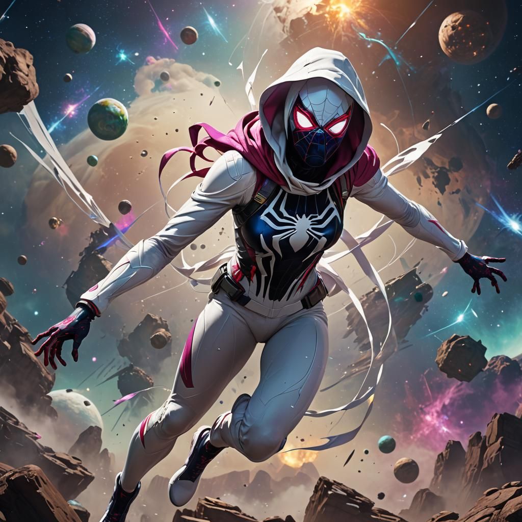 Colossal Spider Gwen in Space: Fantasy Concept Art