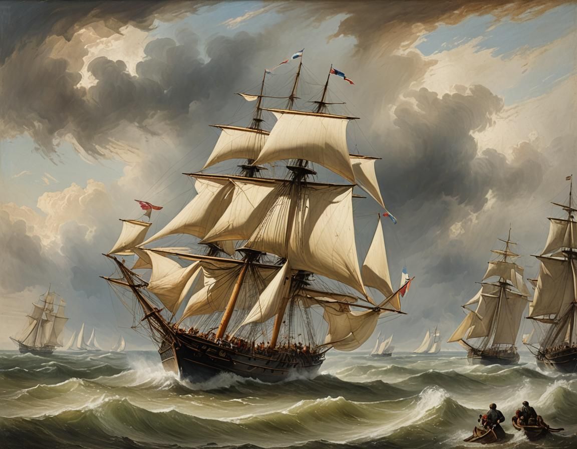 Dramatic Seascapes in the Style of Turner