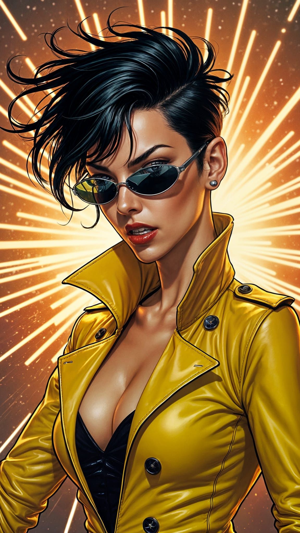 X-Men Jubilee in Frank Quitely Comic Style