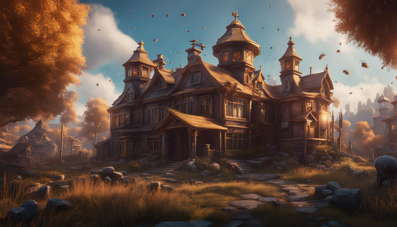 Bee Elementary School: Fantastical Concept Art