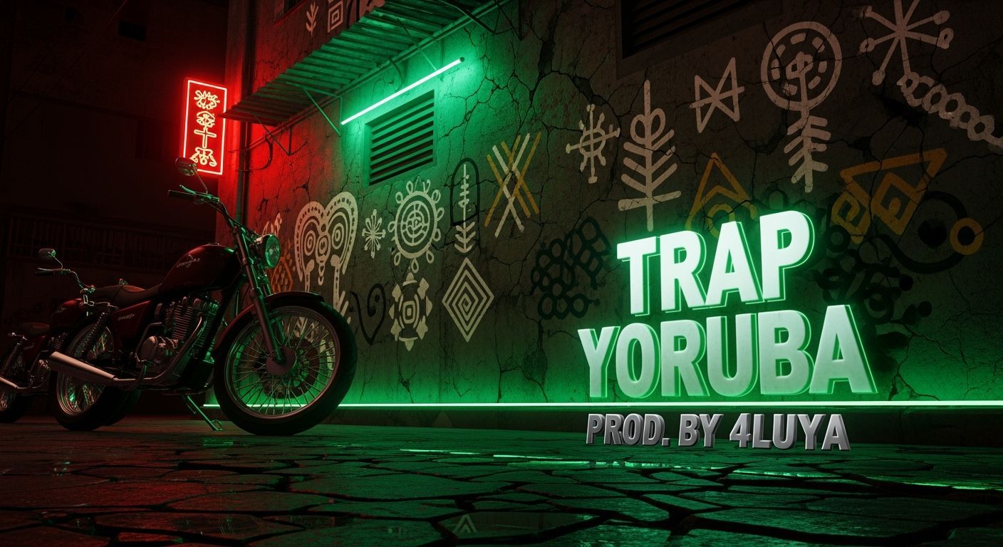 Lagos Backstreet: Yoruba Graffiti in Cyberpunk Style