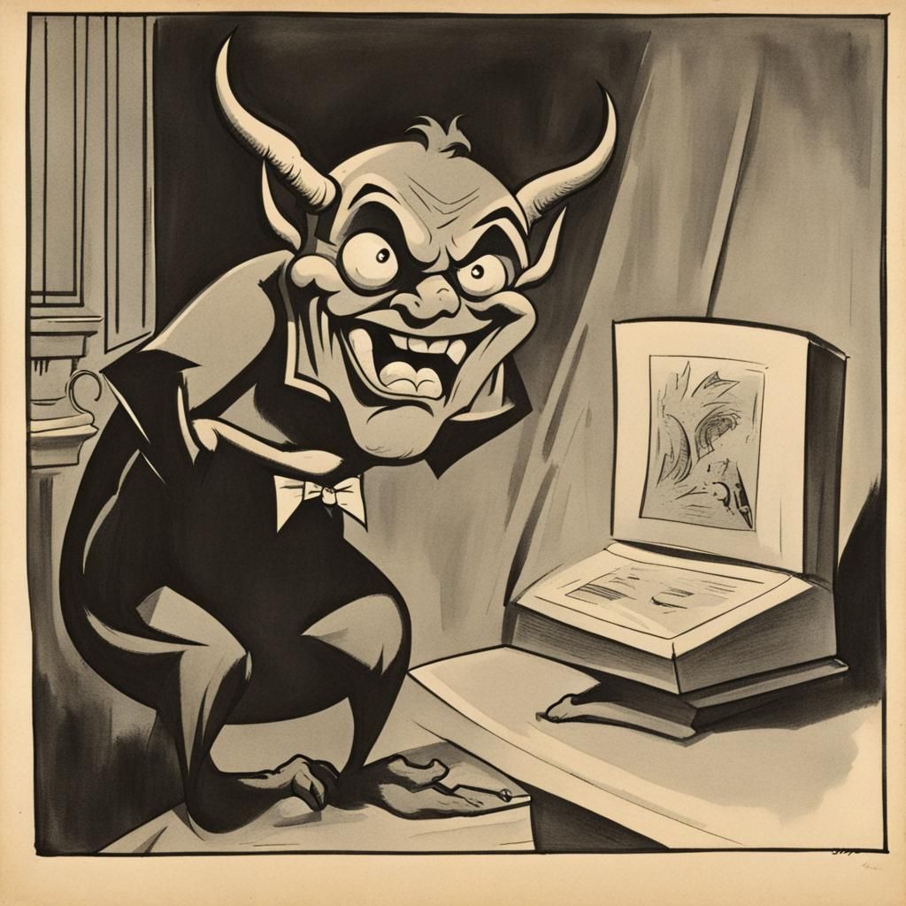 1930s Cartoon Devil Character