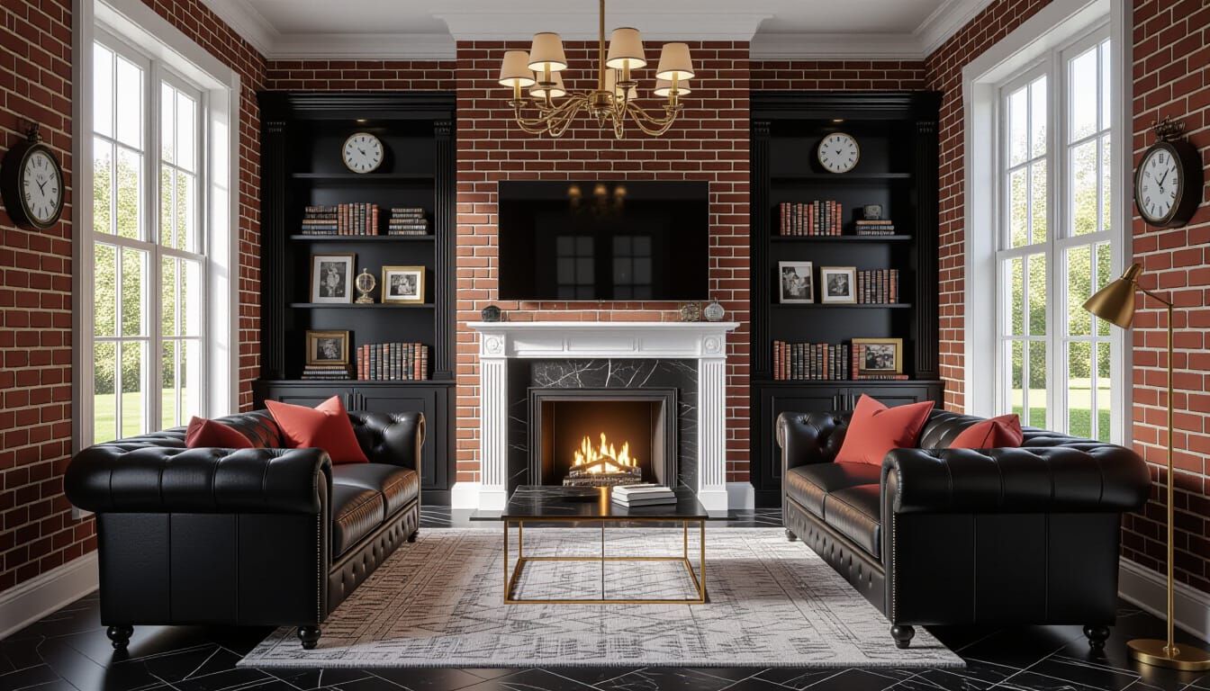 Vibrant Victorian Living Room with Modern Touches